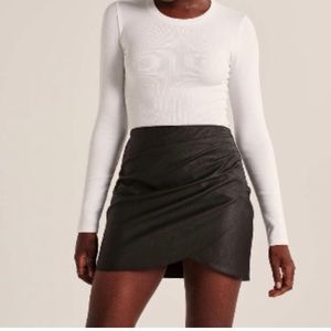 Abercrombie Vegan Leather Skirt